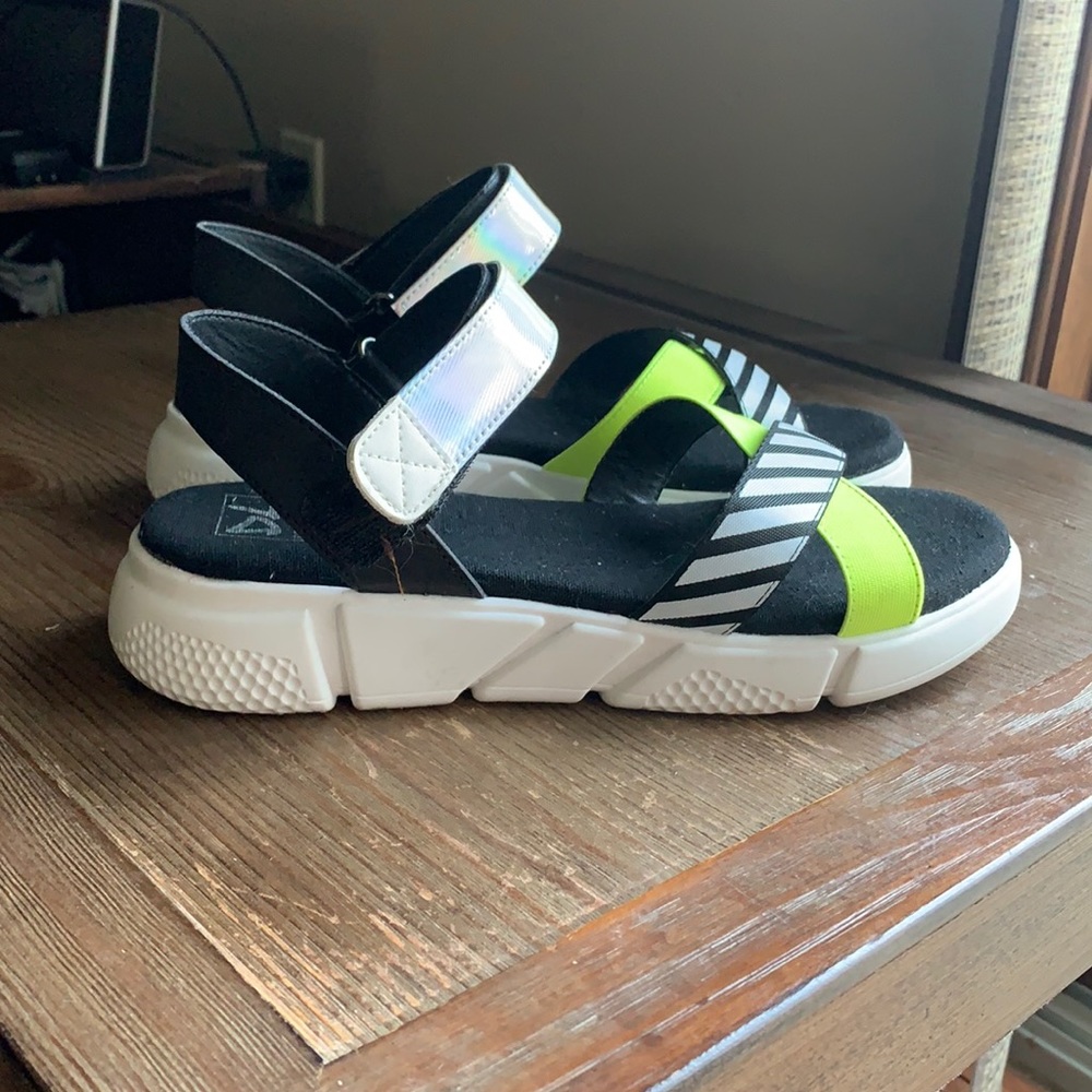Cute Neon Strap Sandals
